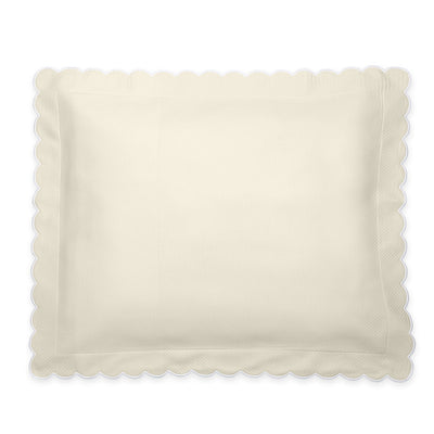 Matouk Diamond Pique Ivory Pillow Sham