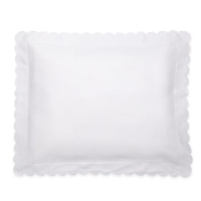 Matouk Diamond Pique White Pillow Sham