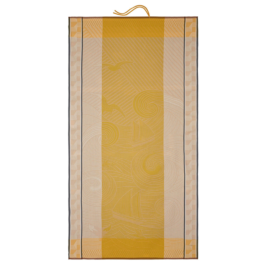 Le Jacquard Francais Baignade a Socoa Beige Beach Towel