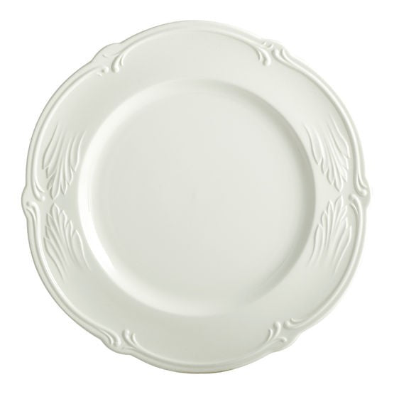 【新品】Gien France Rocaille Blanc デザート皿 GIEN Rocaille White Dinner Plate - Yvonne Estelle's