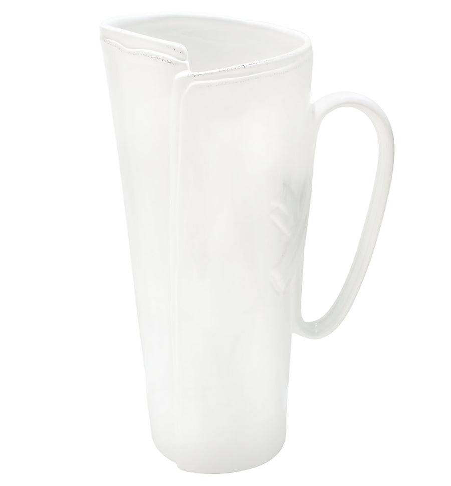 Vietri Lastra White Tavern Pitcher