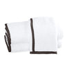 Matouk Enzo White/Smoke Bath Towels