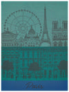 Le Jacquard Francais Paris Panorama Garden Tea Towel