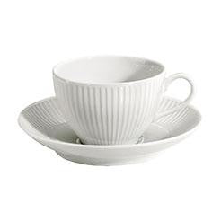 Pillivuyt Plisse Coffee Cup & Saucer