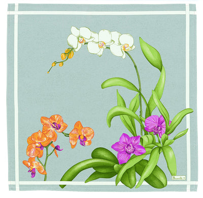 Beauville Orchidees Grey Napkin