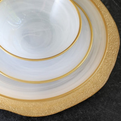 Vietri Rufolo Glass Organic Charger