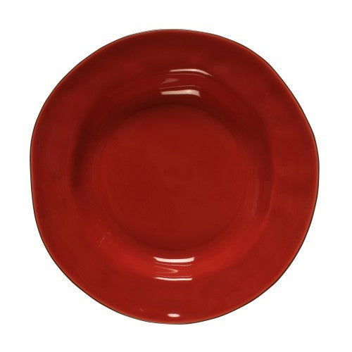 Skyros Designs Cantaria Poppy Red Rim Soup Bowl