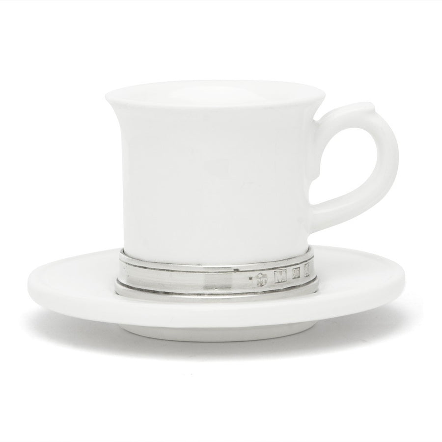 Match Pewter Convivio Espresso Cup & Saucer