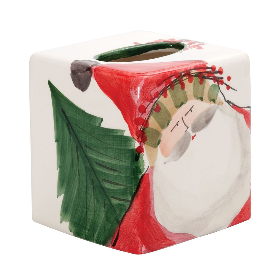 Vietri Old St. Nick Tissue Box Cover