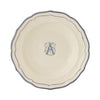 Gien Filet Bleu Monogram A Soup Plate