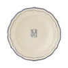 Gien Filet Bleu Monogram M Soup Plate