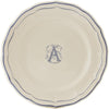 Gien Filet Bleu Monogram Dinner Plate A
