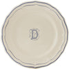 Gien Filet Bleu Monogram D Dinner Plate