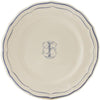 Gien Filet Bleu Monogram I Dinner Plate
