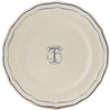 Gien Filet Bleu Monogram T Dinner Plate