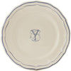 Gien Filet Bleu Monogram Y Dinner Plate