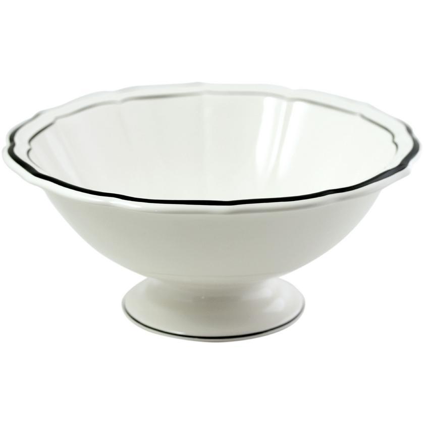 Footed top serving bowl