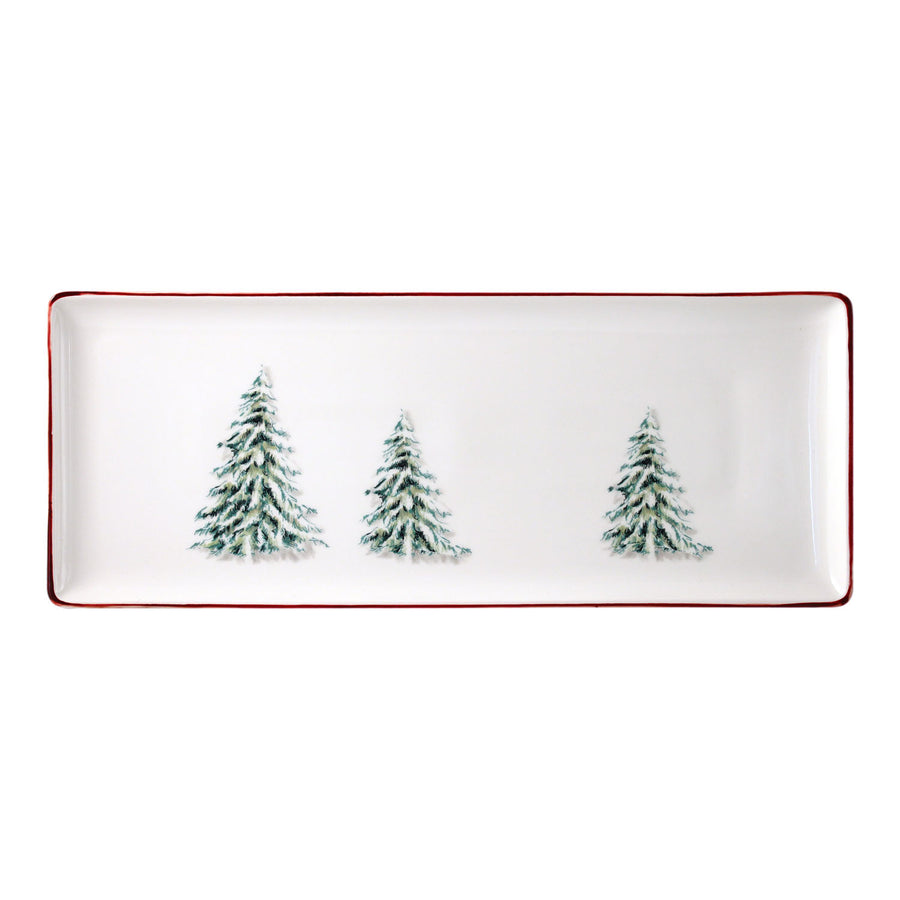 Gien Filet Noel Oblong Tray