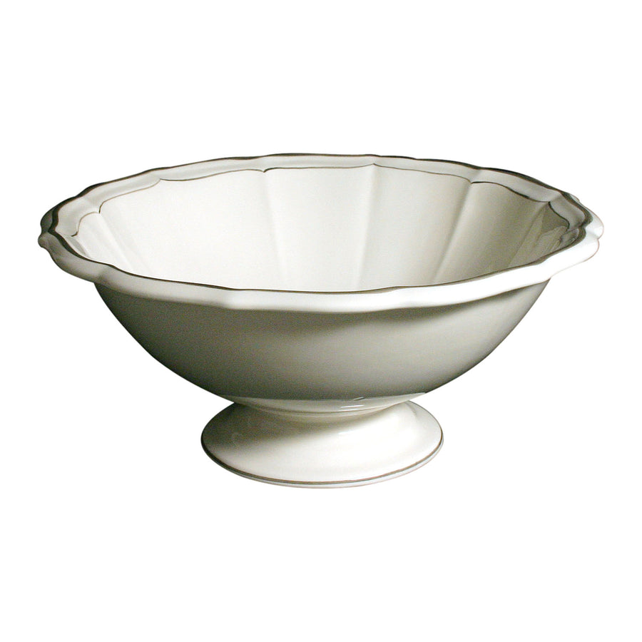 Gien Filet Taupe Serving Bowl