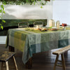 Garnier Thiebaut Mille Bois d'Automne Mousse Coated Tablecloth