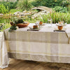 Garnier Thiebaut Mille Dentelles Naturel Coated Tablecloth