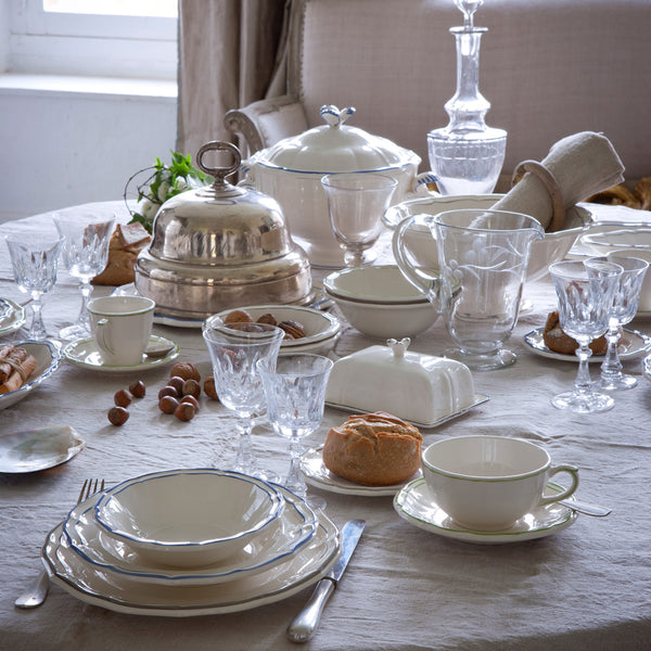 GIEN Filet Bleu Tea Cup & Saucer - Yvonne Estelle's