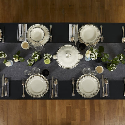 Gien Filet Midnight Dinnerware