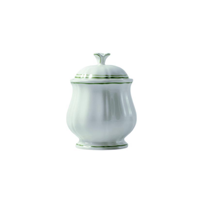 Gien Filet Vert Sugar Bowl