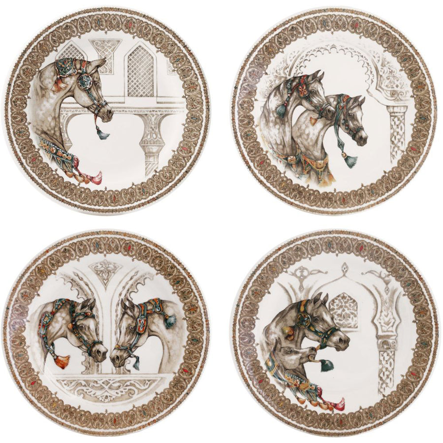 Gien Chevaux du Vent Dessert Plates