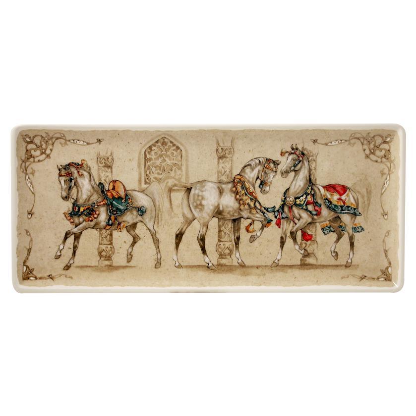 Gien Chevaux du Vent Oblong Serving Tray