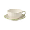 Gien Filet Green Breakfast Cup & Saucer