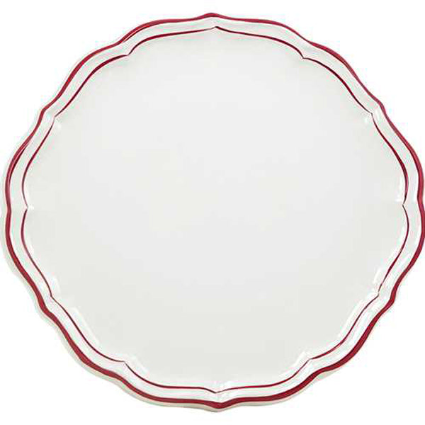 Gien Filet Rouge Cake Platter