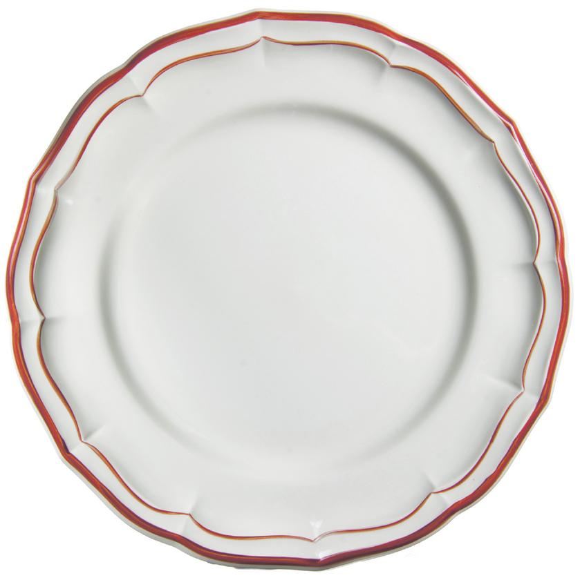 Gien Filet Rouge Dinner Plate