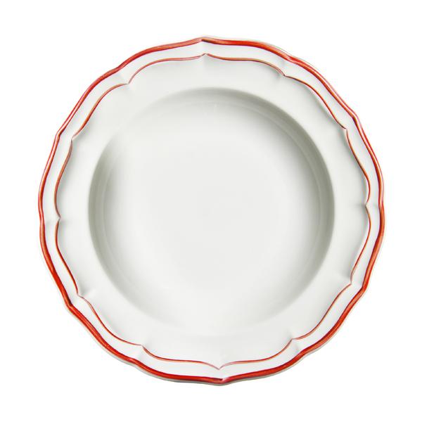Gien Filet Rouge Soup Plate
