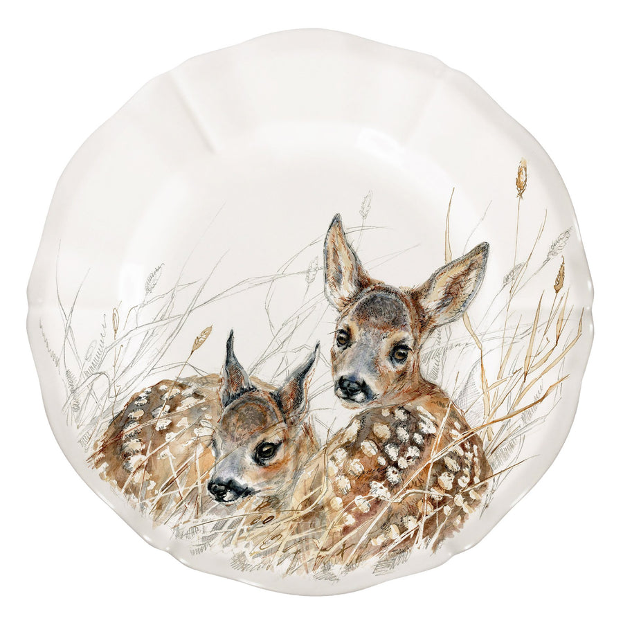 Gien Sologne Fawns Dessert Plate