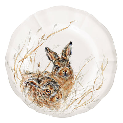 Gien Sologne Wildlife Young Assorted Salad Plate (set of 4)