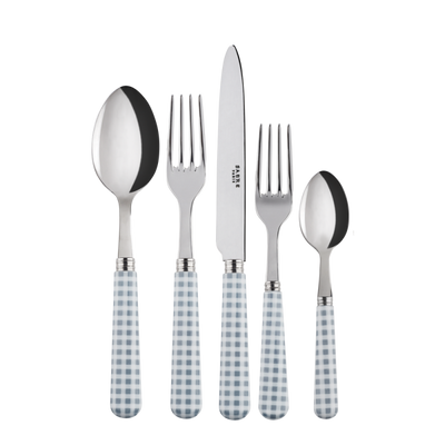 Sabre Paris Gingham Grey Place Setting