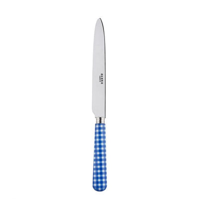 Sabre Paris Gingham Lapis Blue Dinner Knife