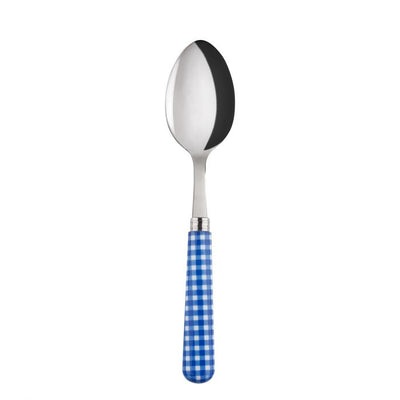 Sabre Paris Gingham Lapis Blue Soup Spoon