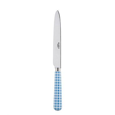 Sabre Paris Gingham Light Blue Dinner Knife