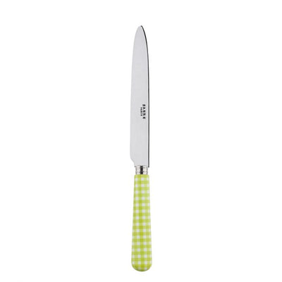 Sabre Paris Gingham Lime Dinner Knife