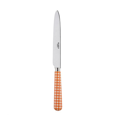 Sabre Paris Gingham Orange Dinner Knife