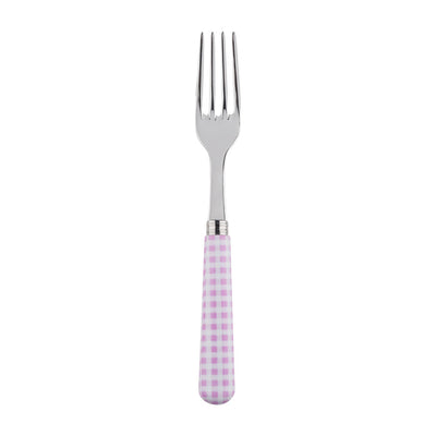 Sabre Paris Gingham Pink Dinner Fork