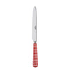 Sabre Paris Gingham Red Dinner Knife