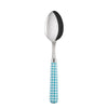 Sabre Paris Gingham Turquoise Soup Spoon