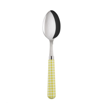 Sabre Paris Gingham Yellow Soup Spoon