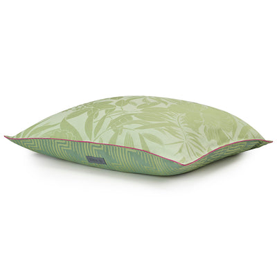 Le Jacquard Francais Nature Urbaine Green Outdoor Pillows