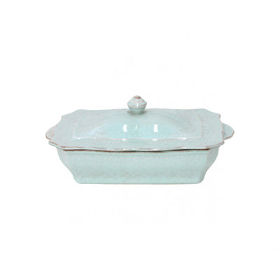 Casafina Impressions Robins Egg Blue Covered Casserole