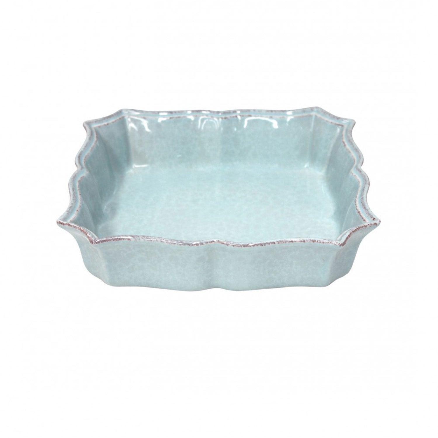 Casafina Impressions Robins Egg Blue Square Baker