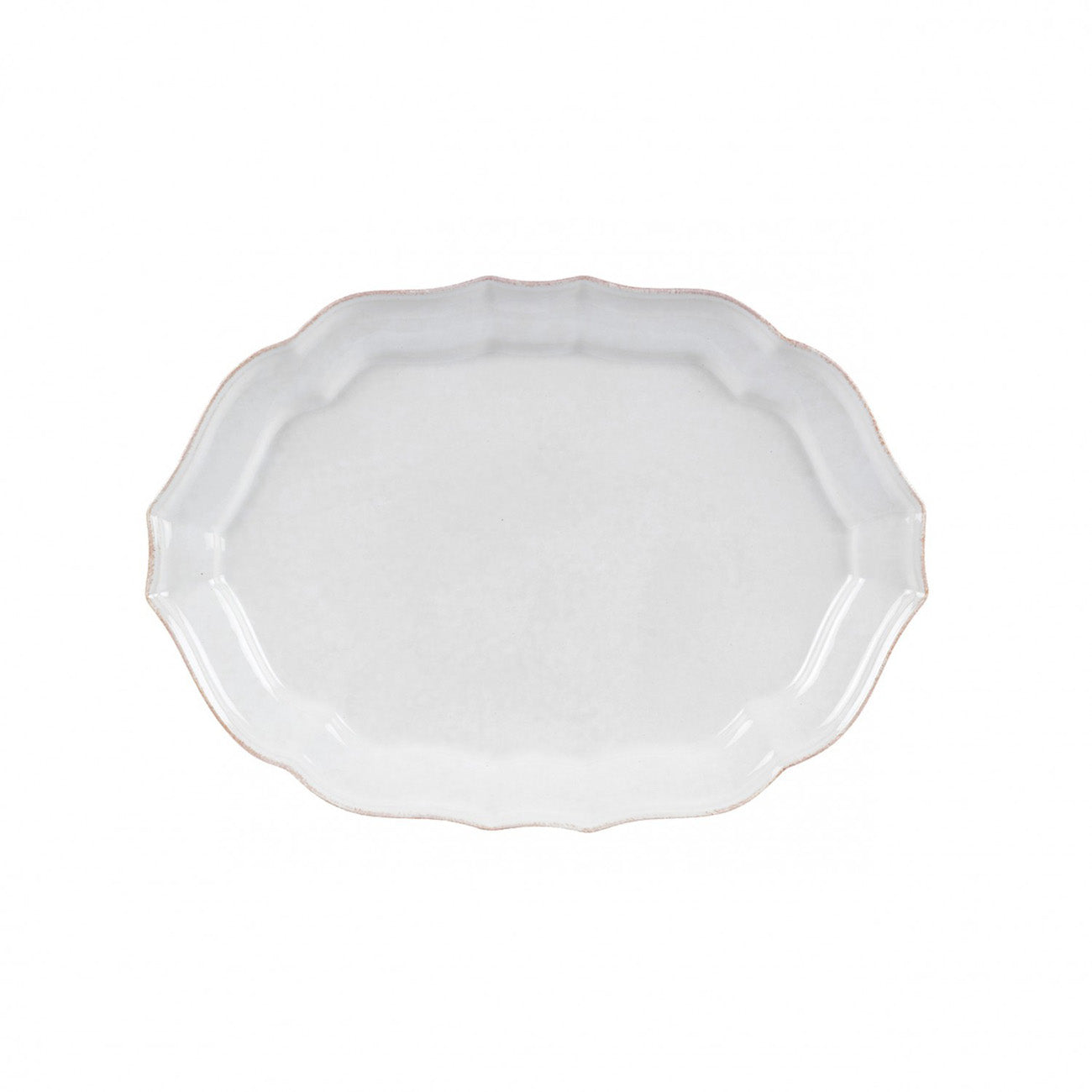 Casafina Impressions White Medium Platter